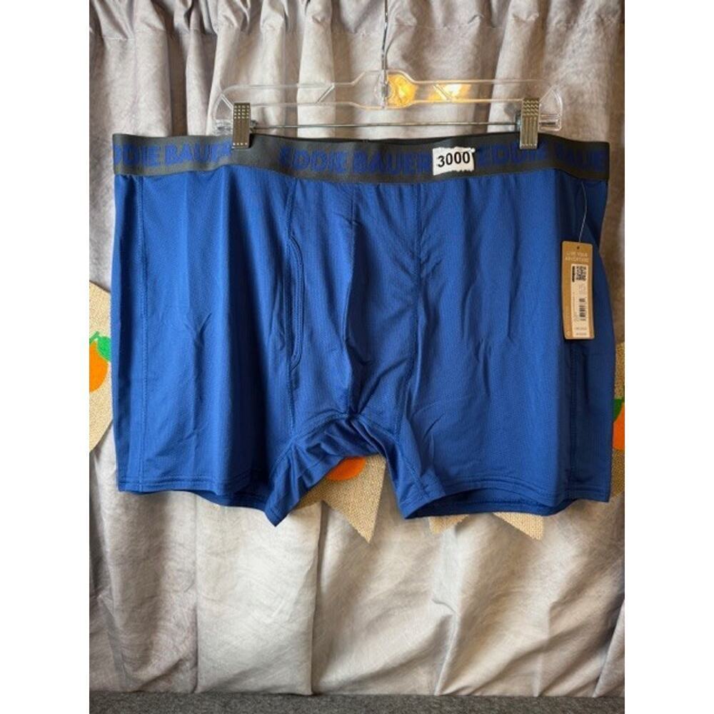 Eddie Bauer Boxer Briefs Micro Mesh Contoured Pouch Blue Poly/Spandex 3XL